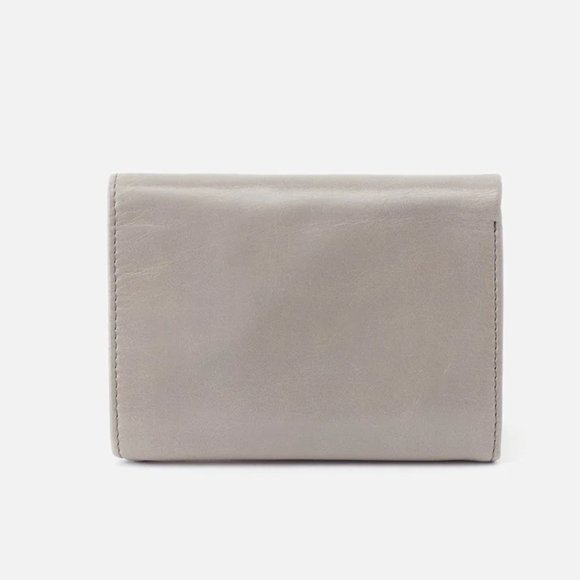 Hobo International Robin Trifold Leather Clutch Wallet in Aqua - Picture 6 of 6